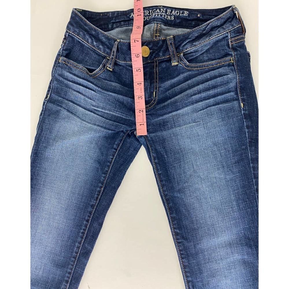 American Eagle Jeans Jegging Super Stretch Blue Jeans - Size 0 - Picture 5 of 8